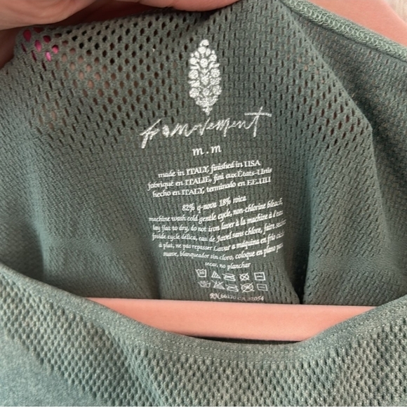 NWOT Free People Running Through My Mind Tank M Sage Green - Picture 6 of 8